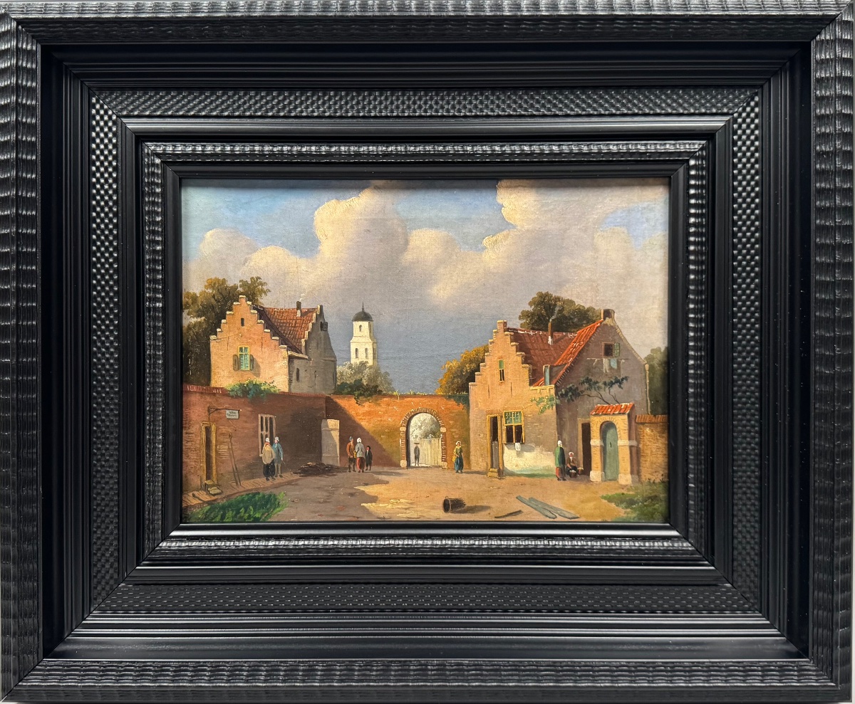 A Lively Flemish Or Dutch Village Square 