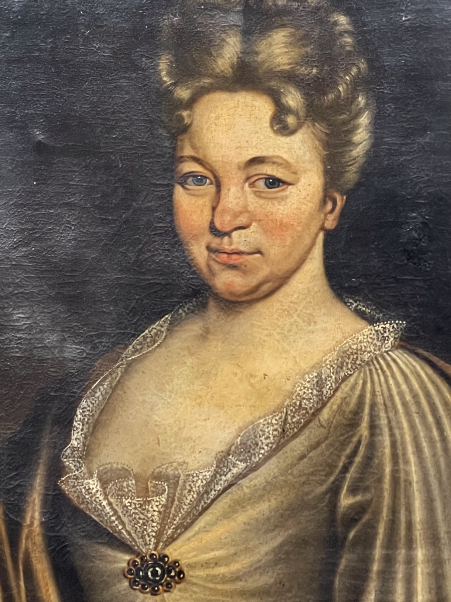 Paire de portraits datés 1715-photo-1