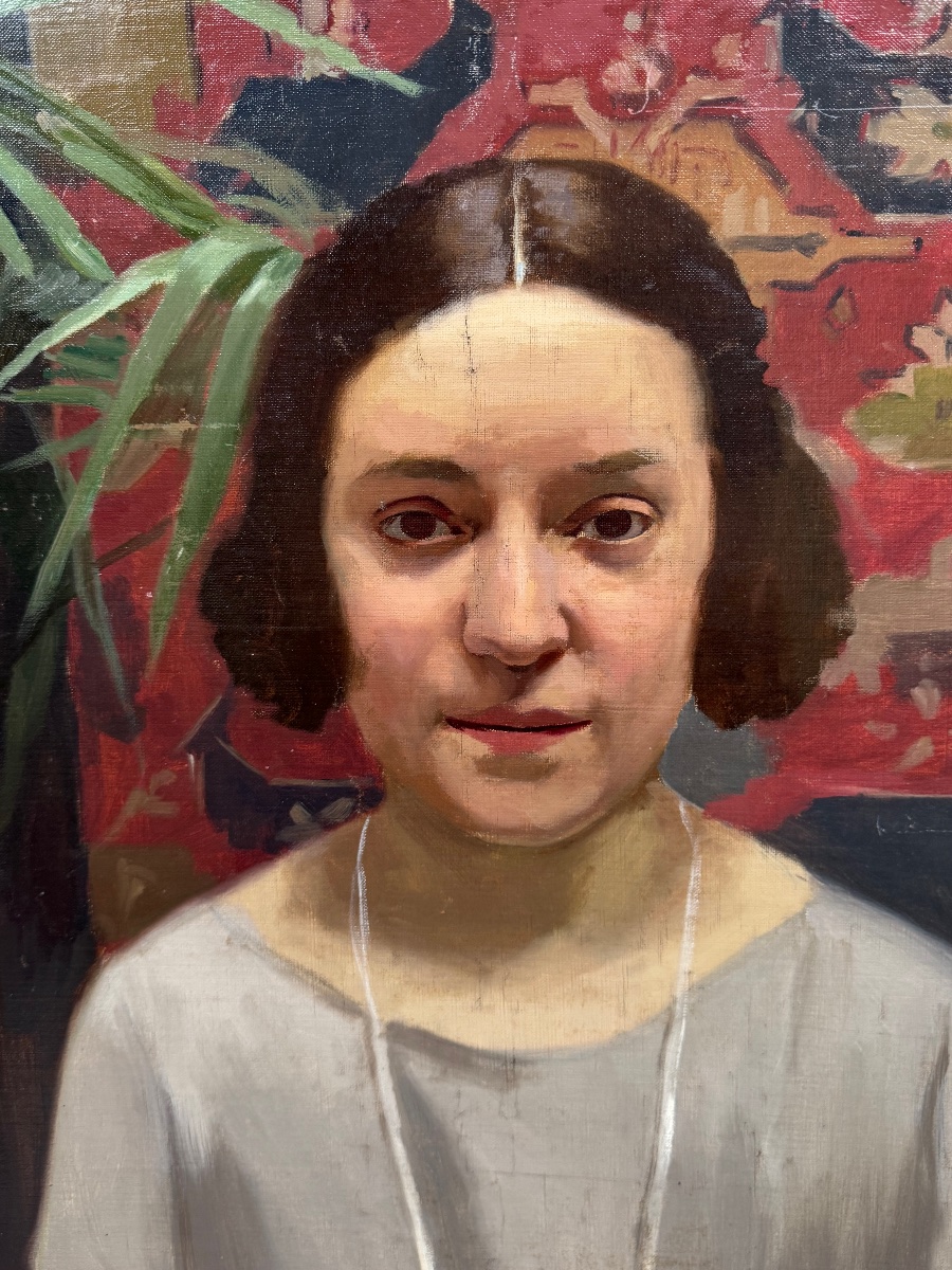 Portrait d’une jeune femme  première moitié du XXème siècle -photo-2