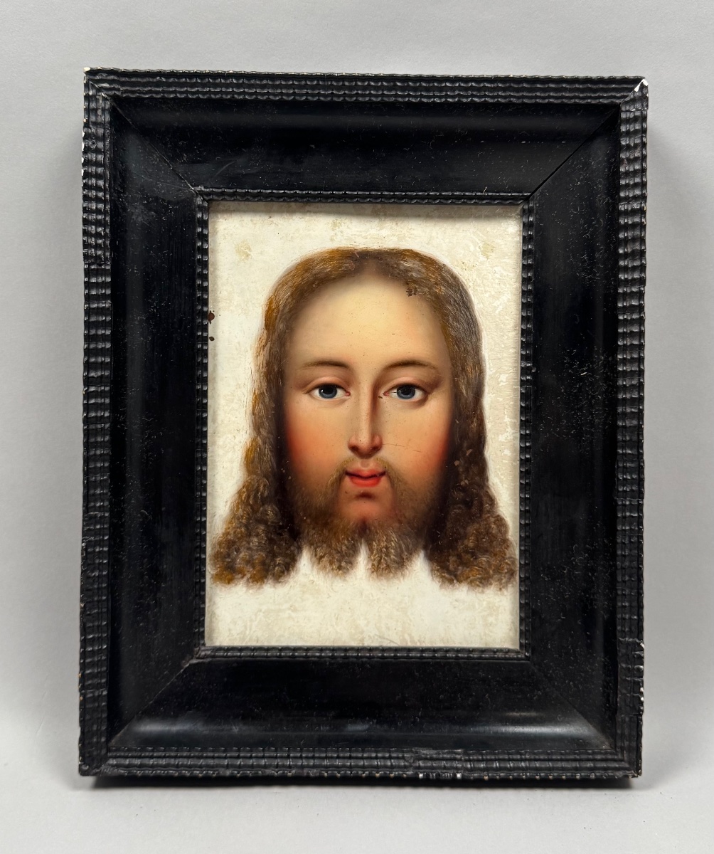 Sainte Face du Christ , huile sur cuivre