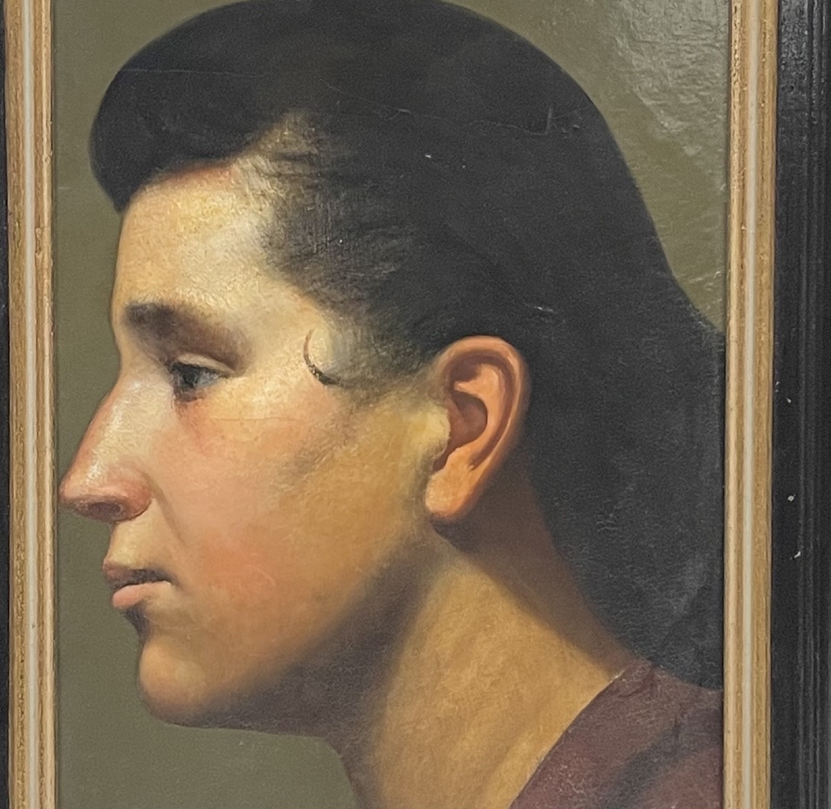 Profil de femme circa 1940-photo-3