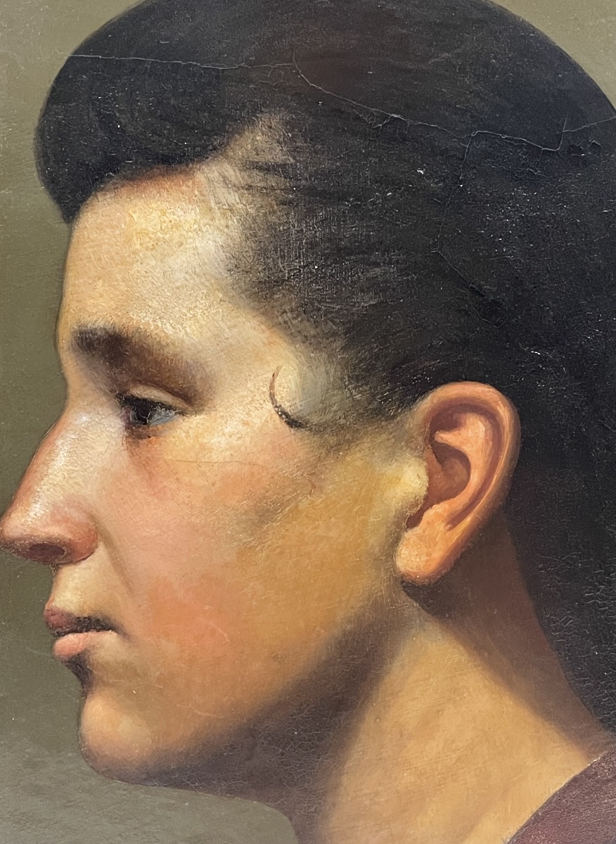 Profil de femme circa 1940-photo-4