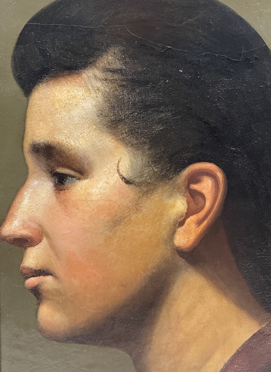 Profil de femme circa 1940-photo-1