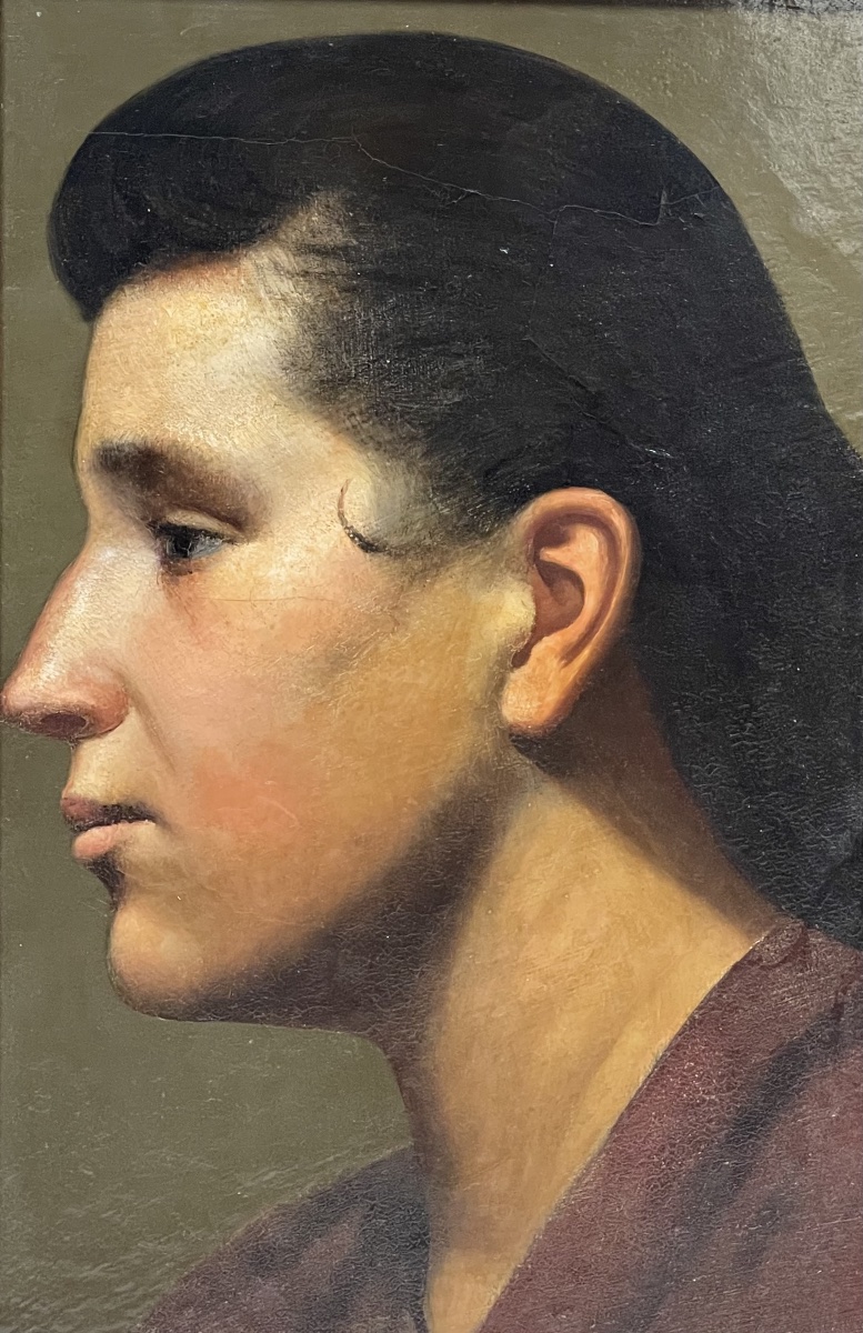 Profil de femme circa 1940