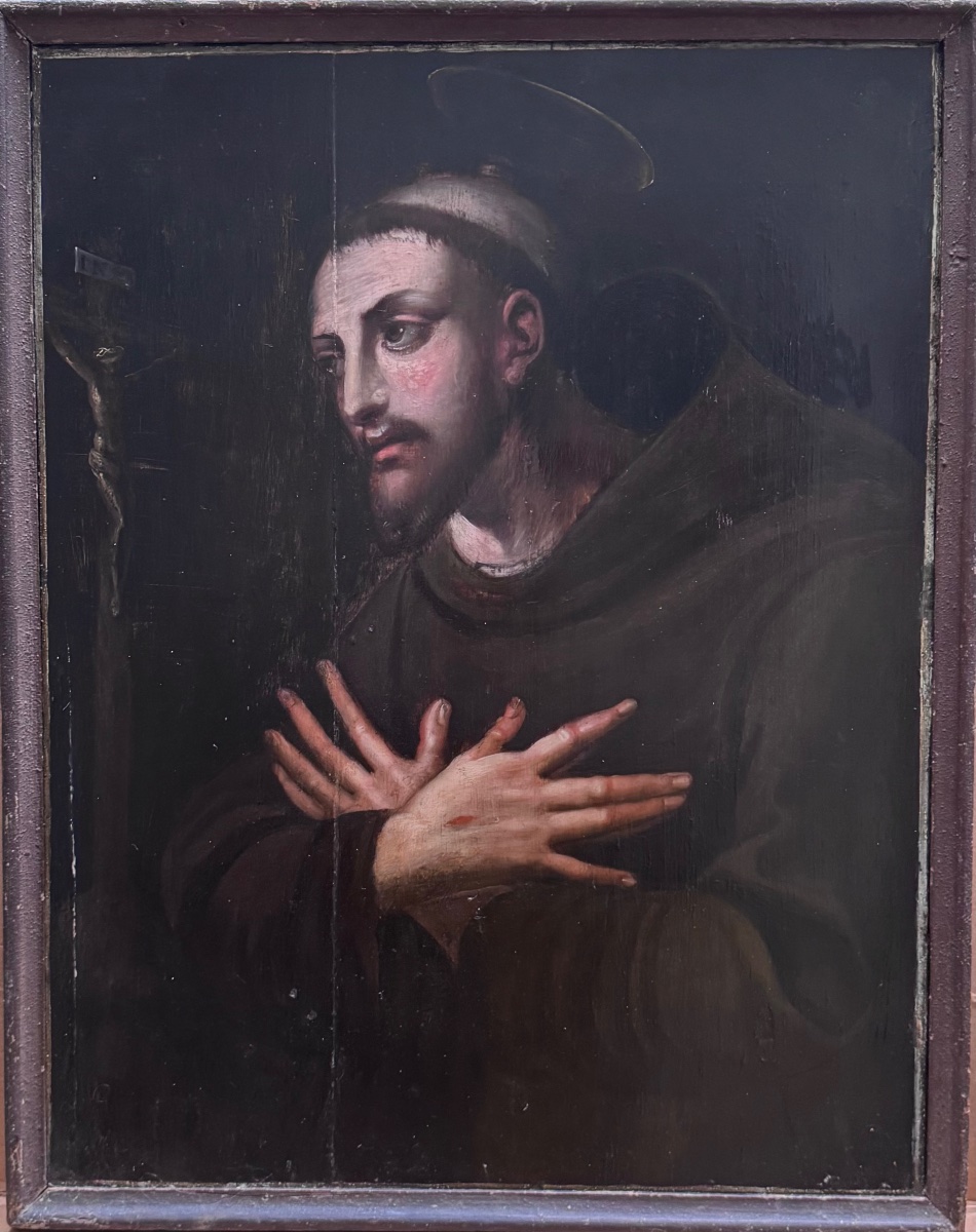Saint Francois d’Assise en prière 17ème 