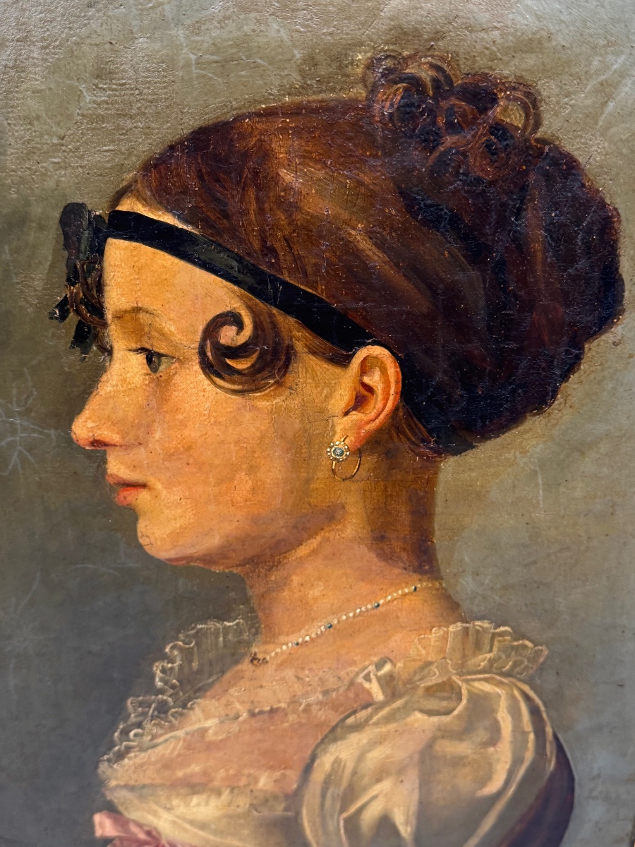 Portrait d’ une jeune femme époque Empire-photo-3