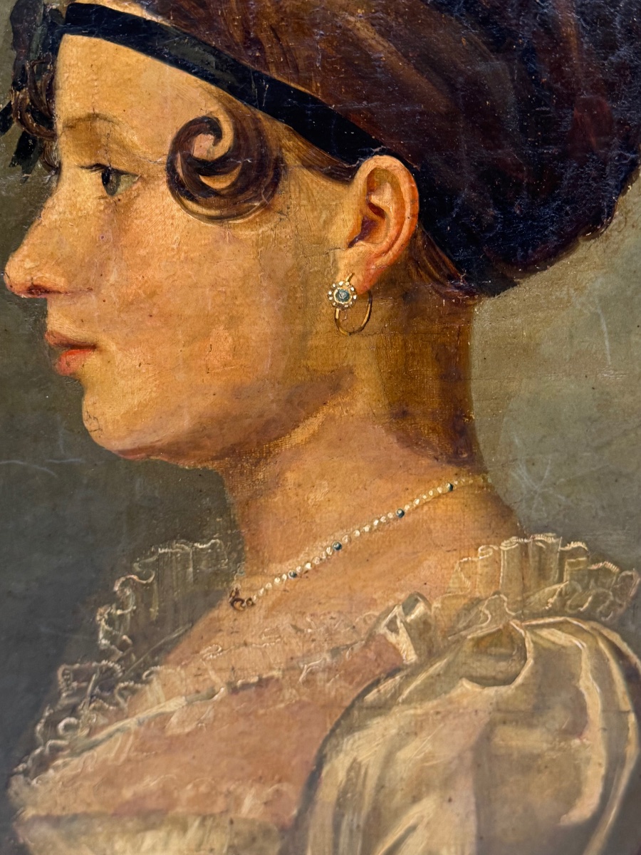 Portrait d’ une jeune femme époque Empire-photo-4