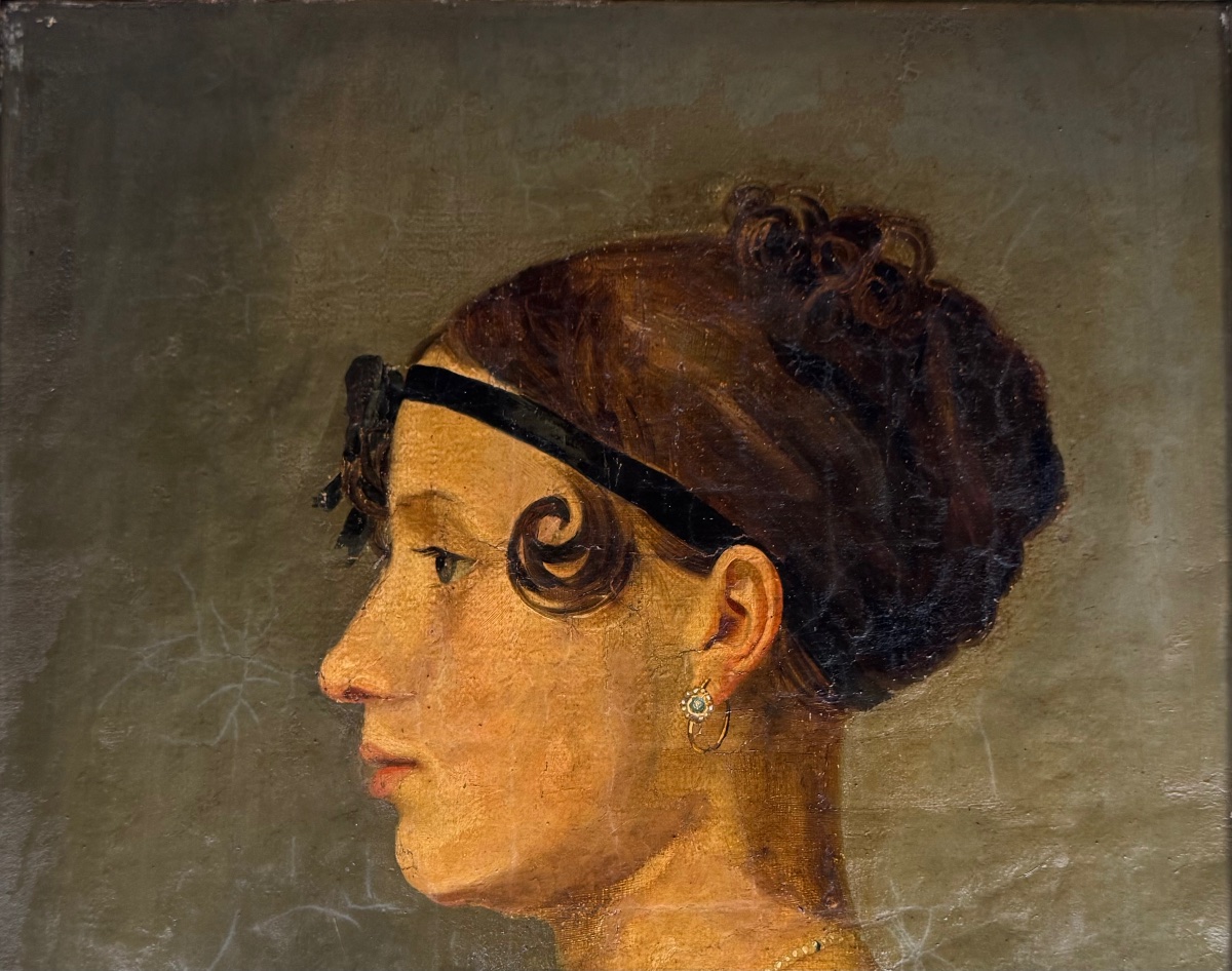 Portrait d’ une jeune femme époque Empire-photo-2