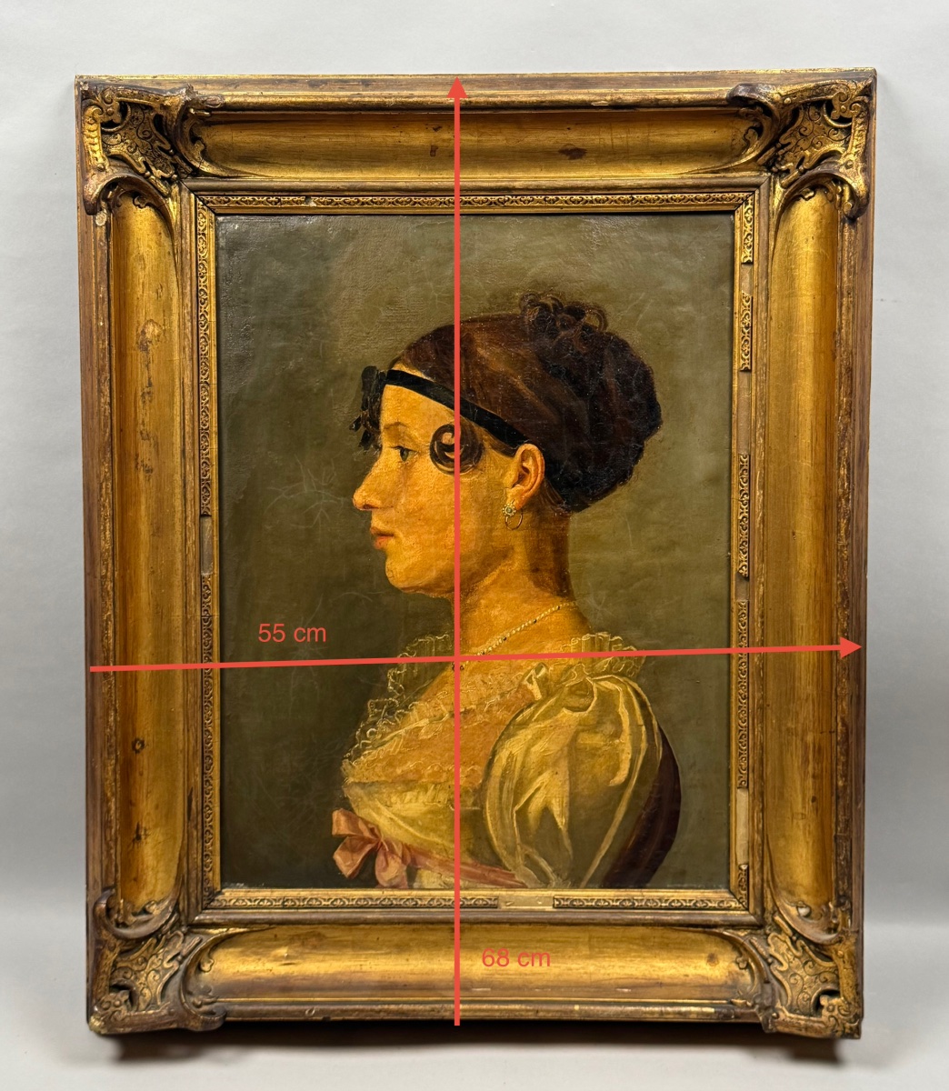 Portrait d’ une jeune femme époque Empire-photo-3