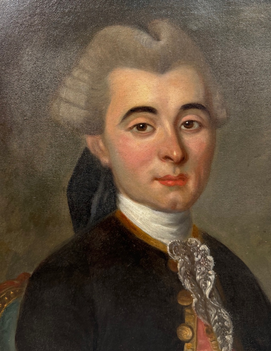 Portrait d’un gentilhomme époque XVIIIème-photo-3