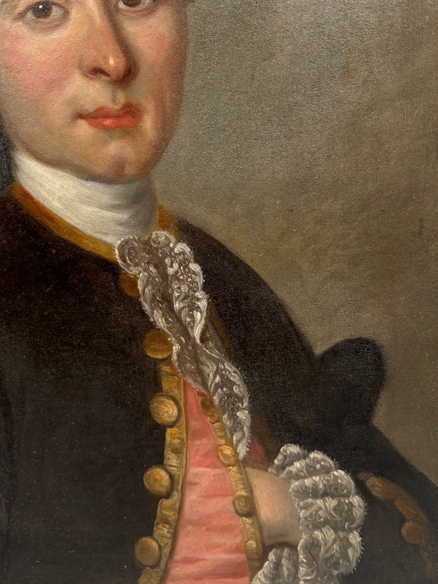 Portrait d’un gentilhomme époque XVIIIème-photo-4
