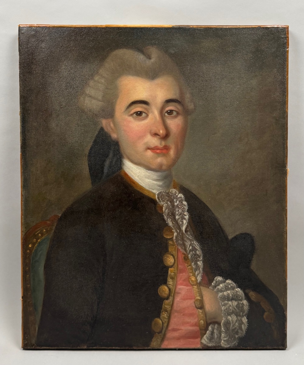 Portrait d’un gentilhomme époque XVIIIème-photo-3