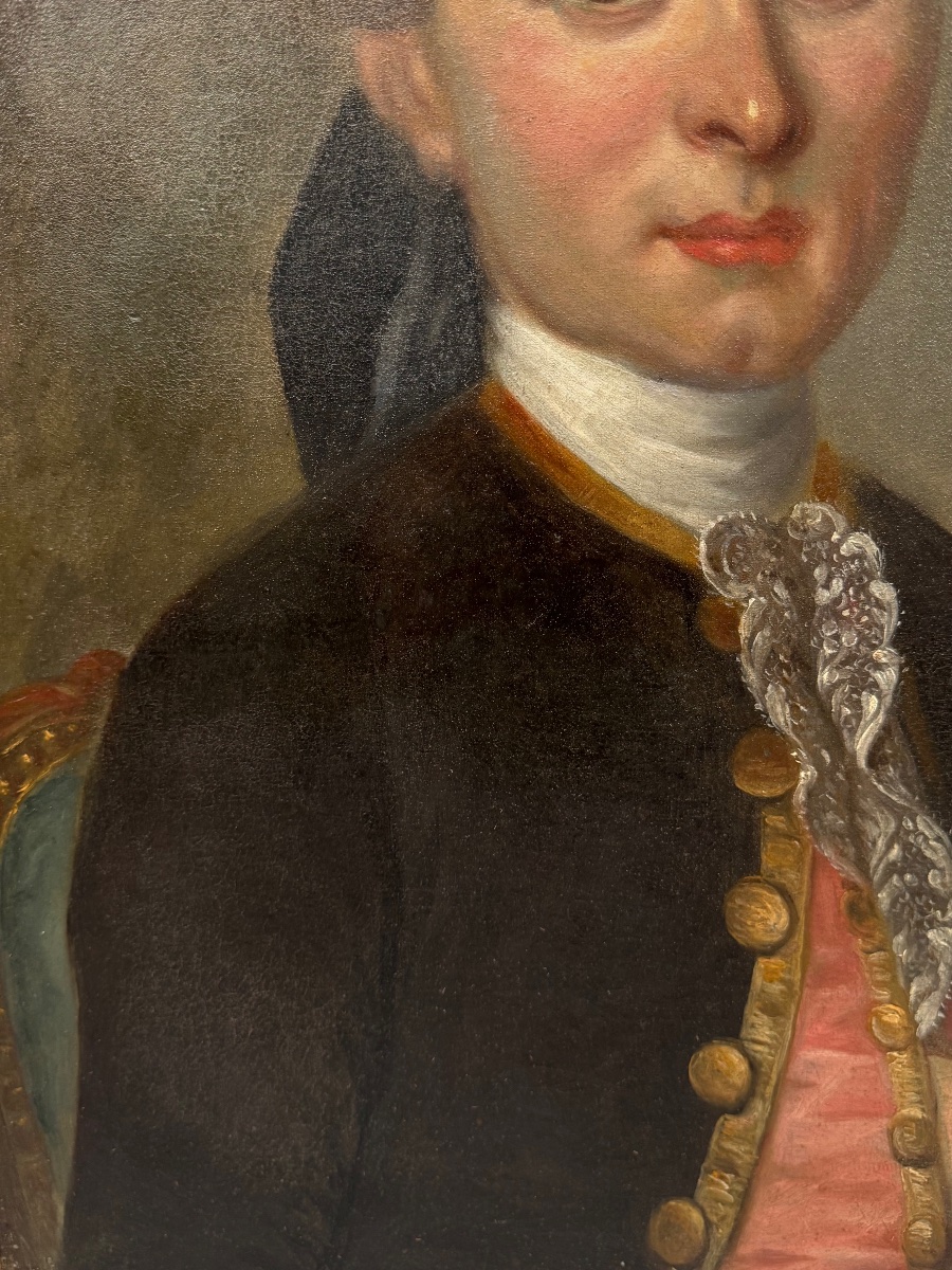 Portrait d’un gentilhomme époque XVIIIème-photo-4