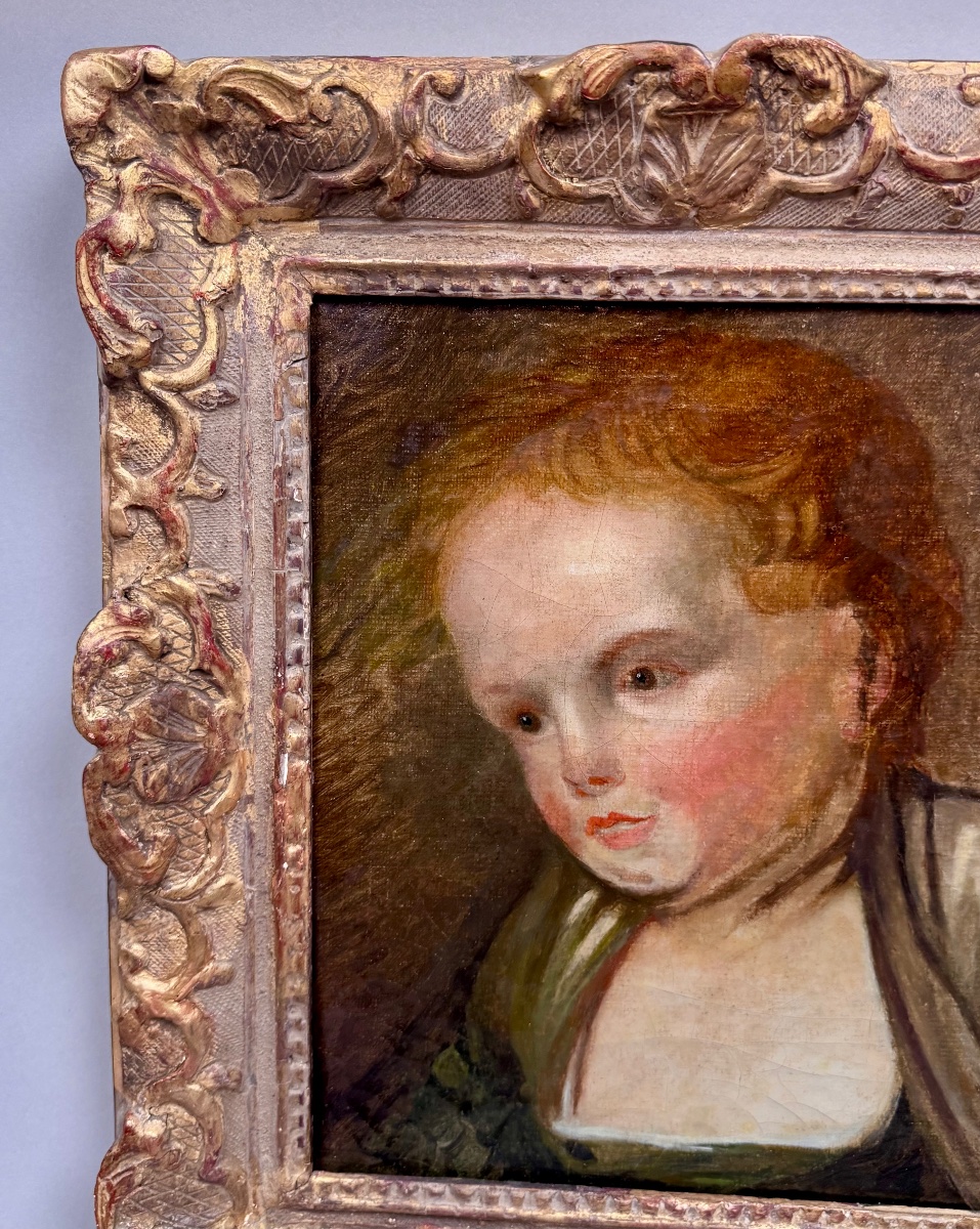 Portrait Of A Young Girl, 18th Century-photo-4