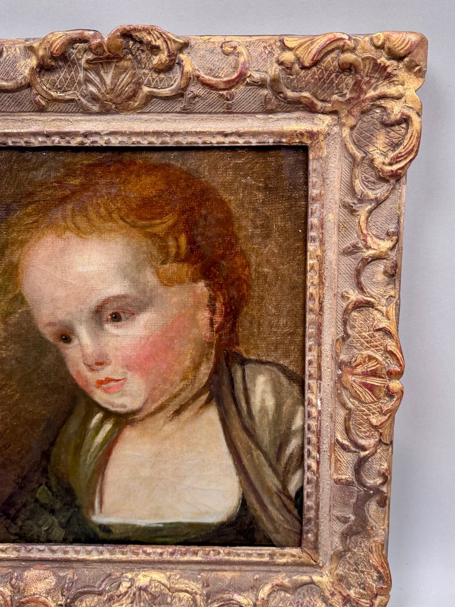 Portrait Of A Young Girl, 18th Century-photo-1
