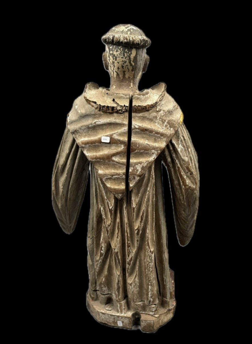 St. Dominic, In Polychrome Oak, 18th Century-photo-4