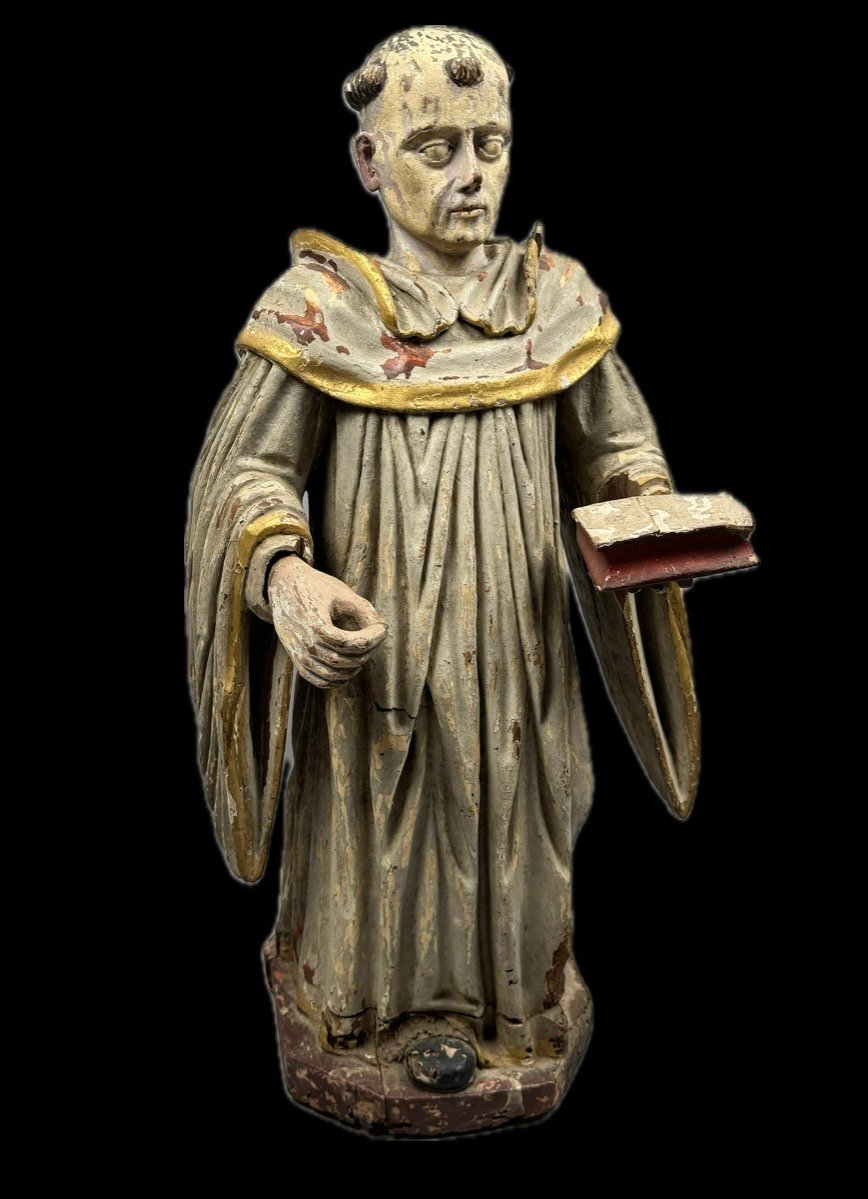 St. Dominic, In Polychrome Oak, 18th Century