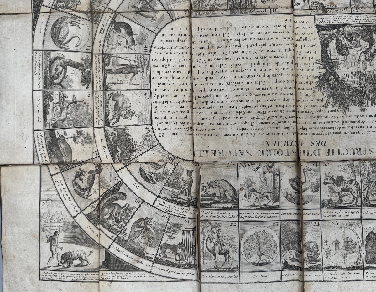 Jeu de l’oie , histoire naturelle des animaux 1815-photo-3