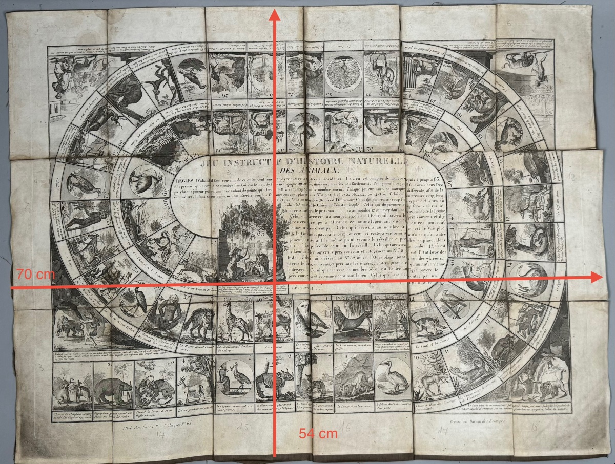 Jeu de l’oie , histoire naturelle des animaux 1815-photo-6