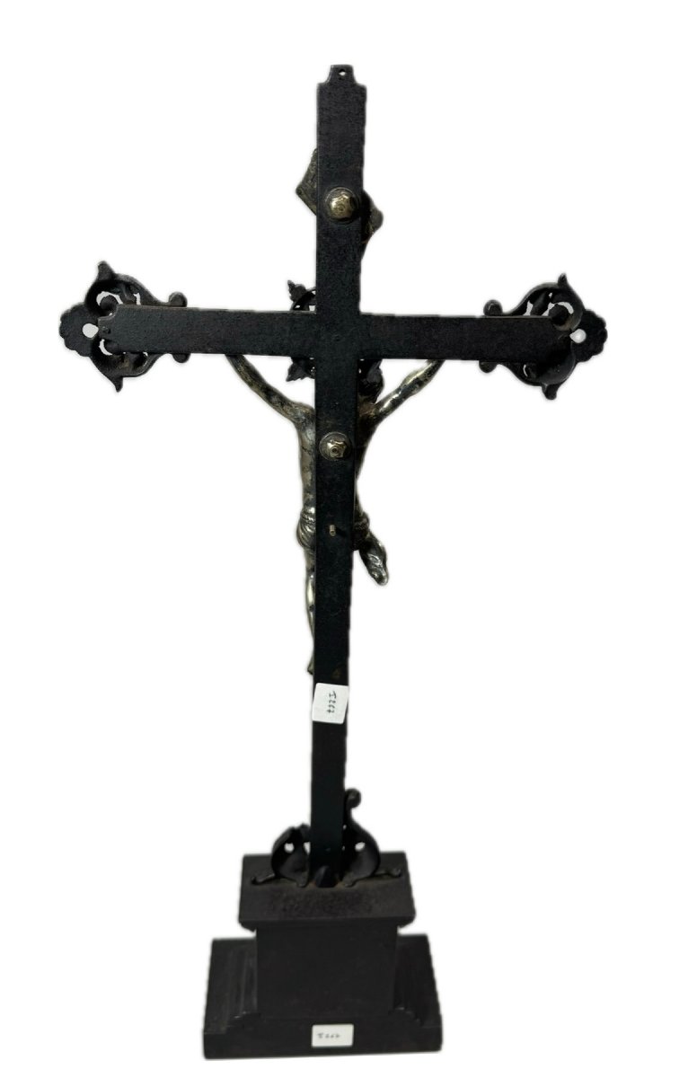 19th-century Solid Silver Christ Figure-photo-4