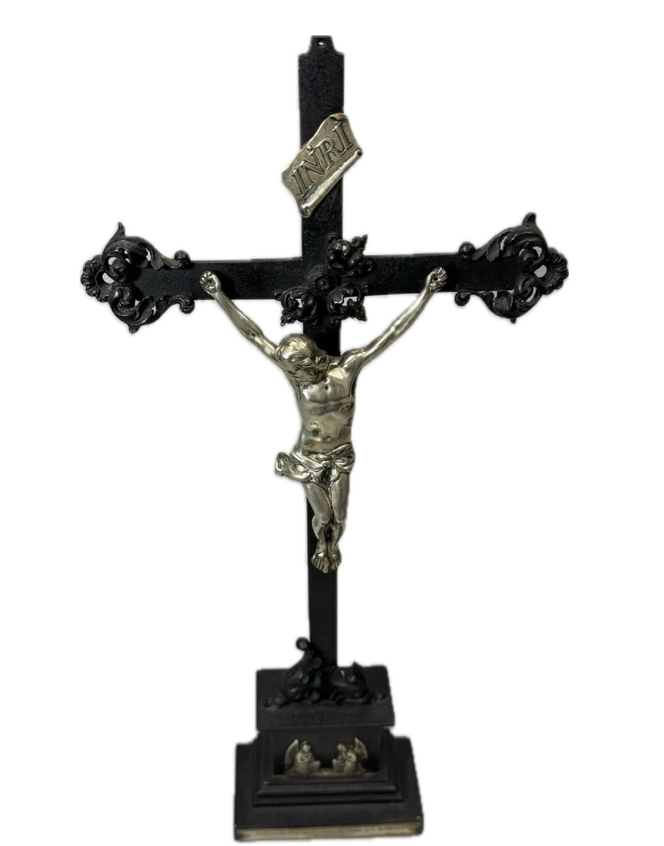19th-century Solid Silver Christ Figure-photo-5