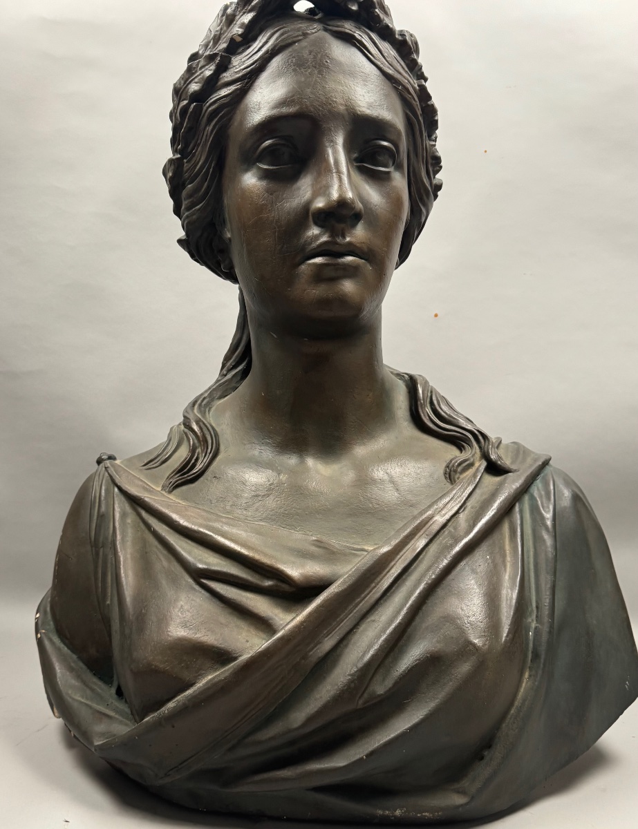 Plaster Statue Of Marianne Dated 1848.-photo-2