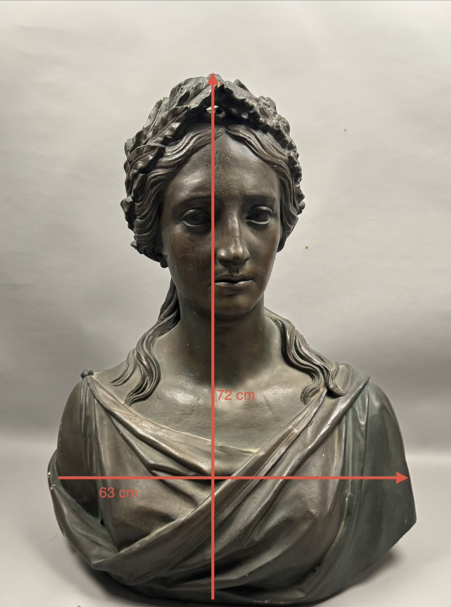 Plaster Statue Of Marianne Dated 1848.-photo-3