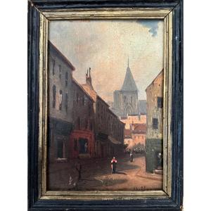 Rue Animée , Ville Allemande Par Ferdinand Melly