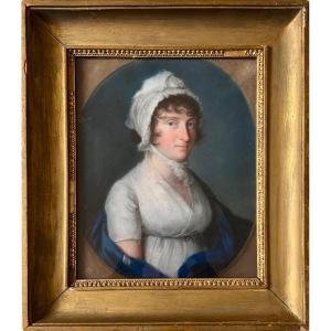 Pastel Portrait, Early Late 18th Century