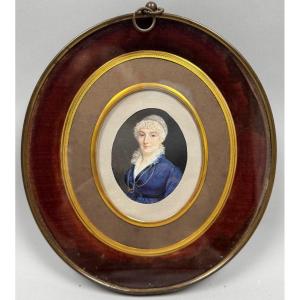 Signed Miniature Portrait