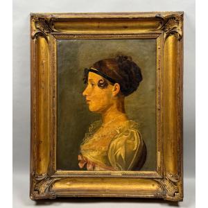 Portrait Of A Young Woman From The Empire Period
