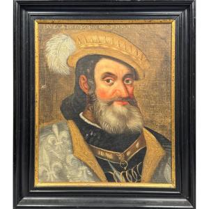 Portrait du Roi Henri IV , école francaise XVIIème siècle