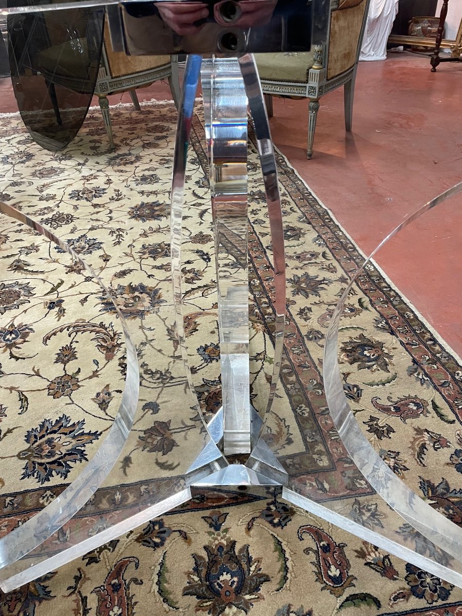  Tripod Table In Altuglas With Glass Top-photo-7