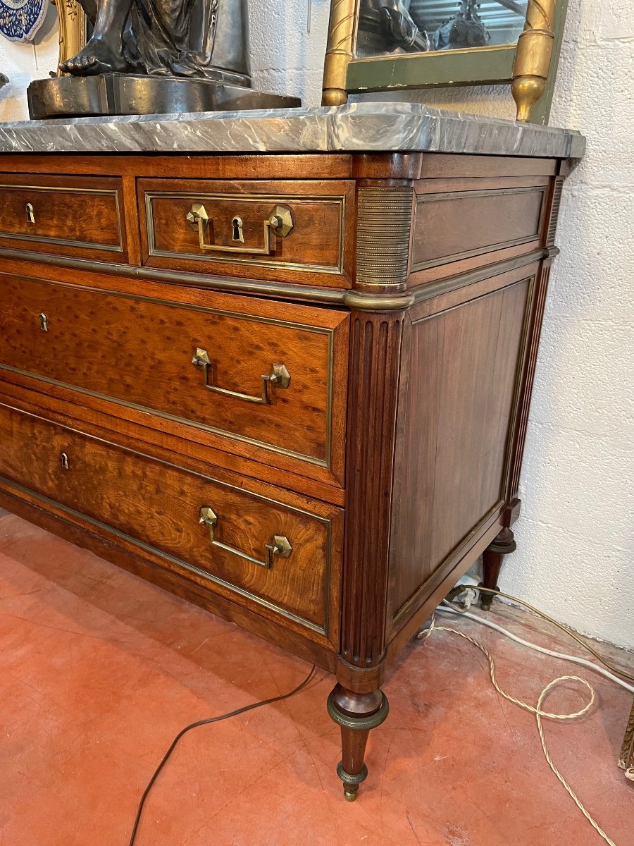Commode époque Louis XVI Du Maître ébéniste étienne Avril (1748-1791)-photo-2