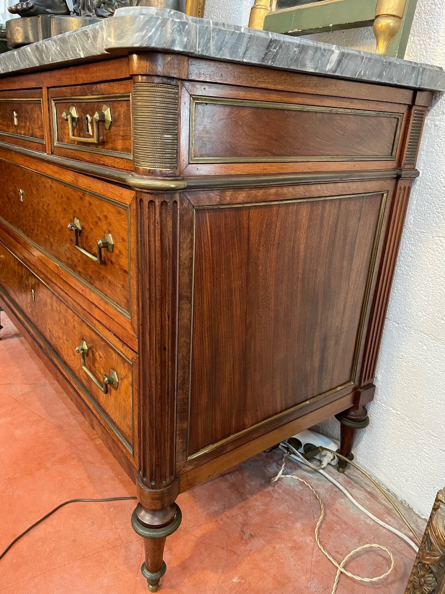 Commode époque Louis XVI Du Maître ébéniste étienne Avril (1748-1791)-photo-4