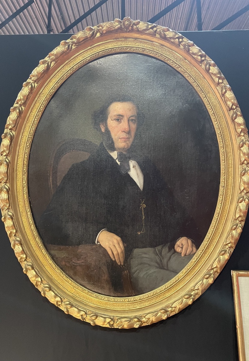 Portrait d’homme assis – École française du XIXe siècle