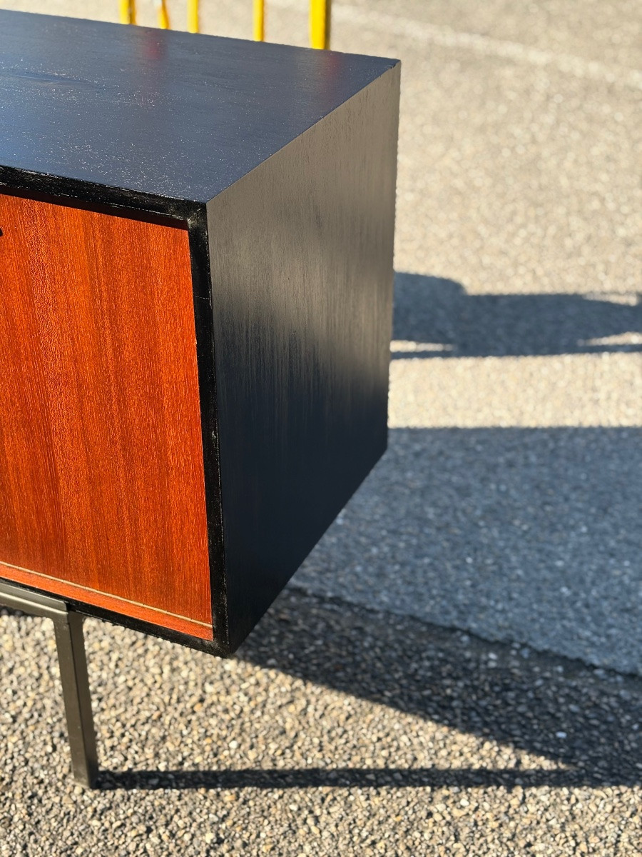 Enfilade moderniste années 50/60, design français, dans le goût de Pierre Guariche-photo-4