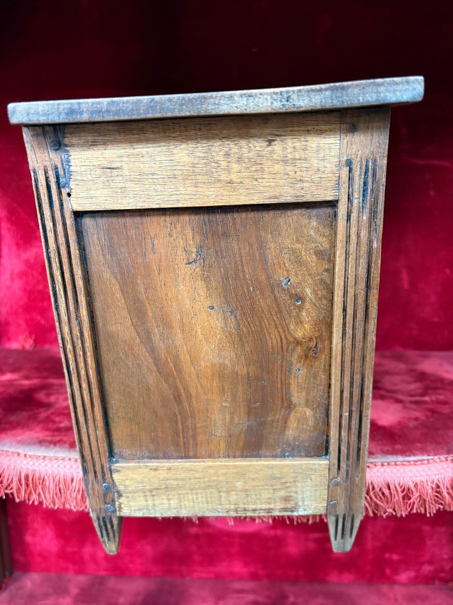 Louis XVI Style Solid Walnut Commode-photo-4