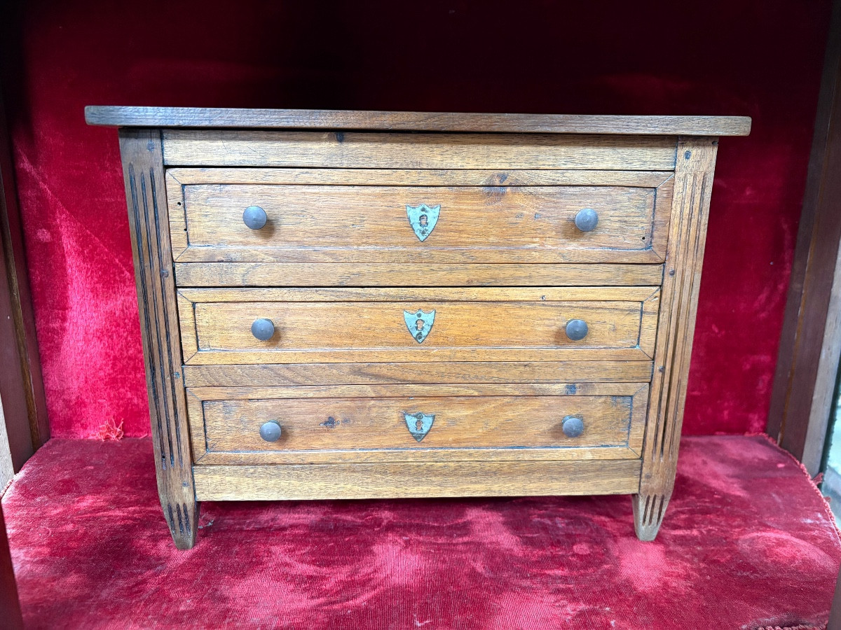 Louis XVI Style Solid Walnut Commode