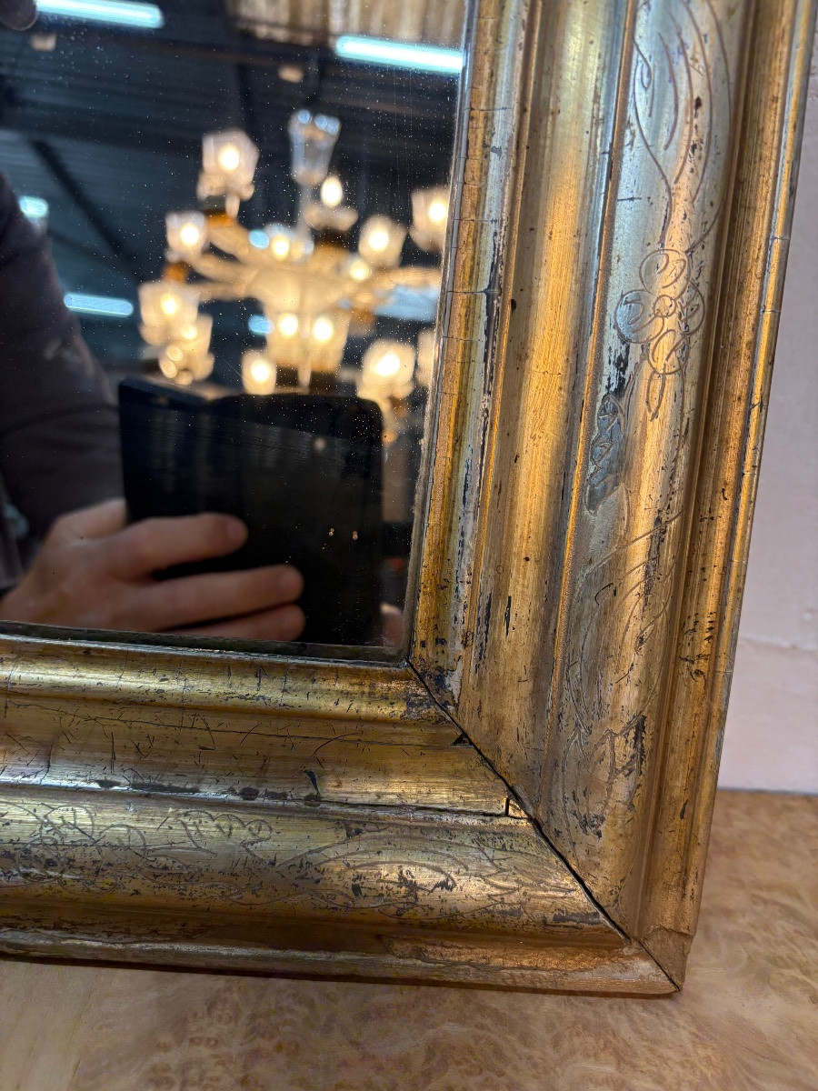Louis-philippe Period Mirror - Original Gilding-photo-2