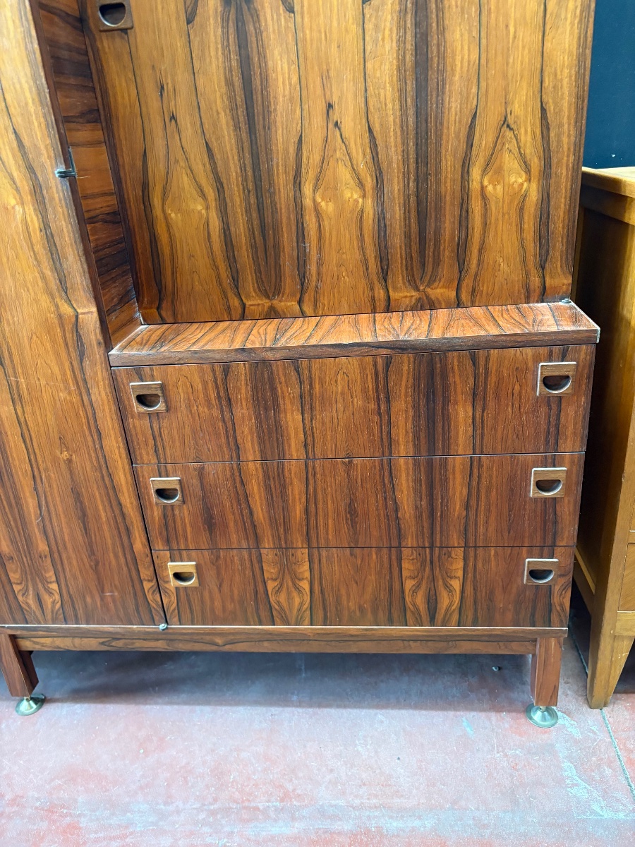 Mid-century Storage Unit In Rio Rosewood - André Monpoix (1925-1976)-photo-2
