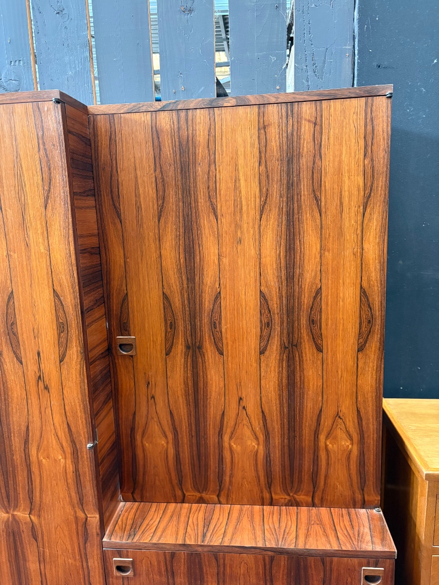 Mid-century Storage Unit In Rio Rosewood - André Monpoix (1925-1976)-photo-3