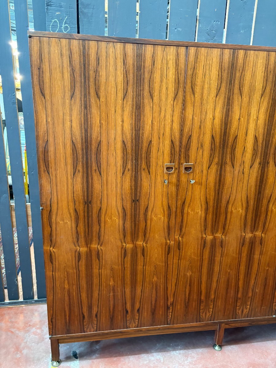 Mid-century Storage Unit In Rio Rosewood - André Monpoix (1925-1976)-photo-2