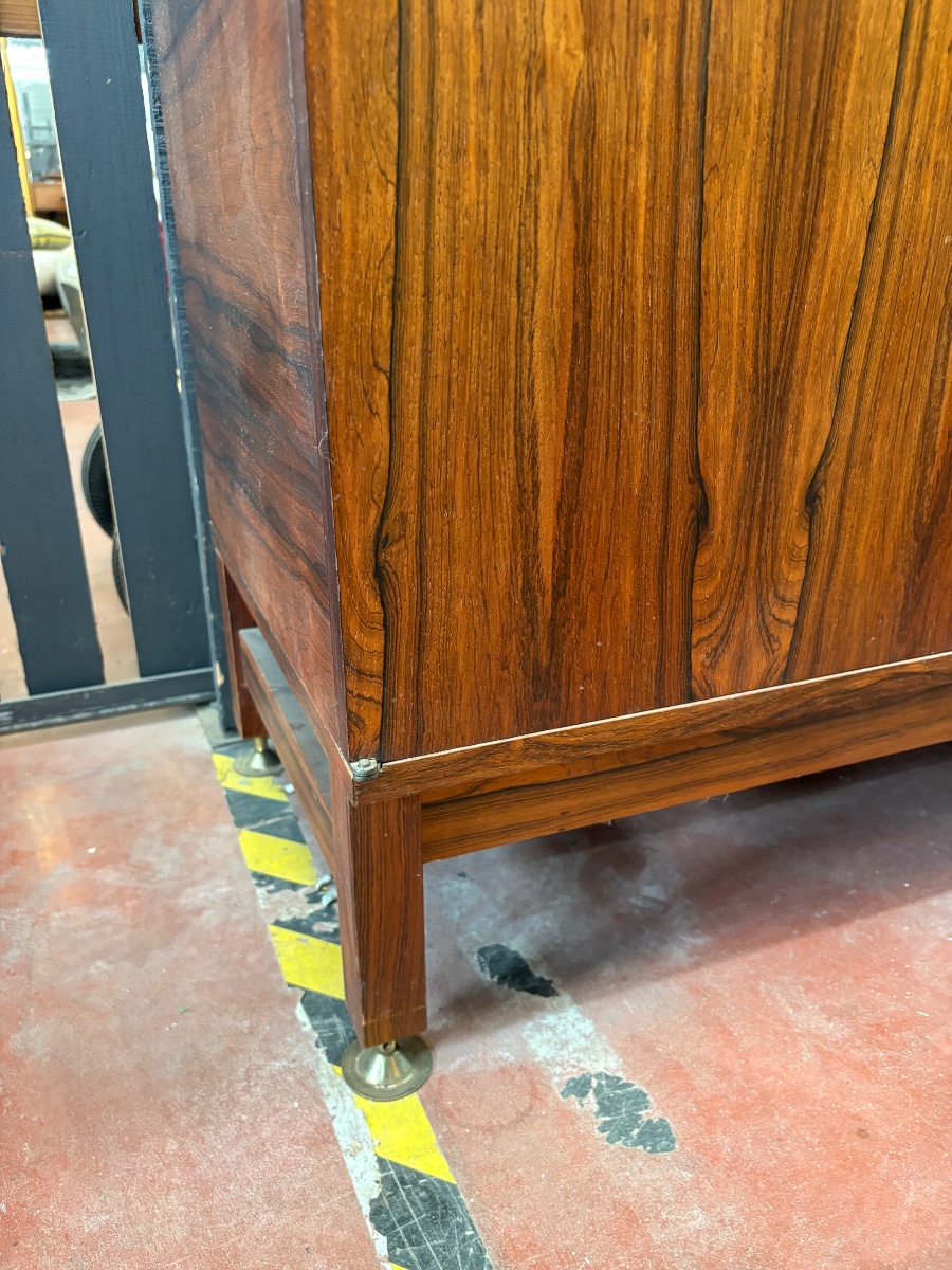 Mid-century Storage Unit In Rio Rosewood - André Monpoix (1925-1976)-photo-4