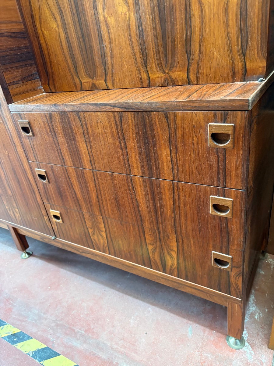 Mid-century Storage Unit In Rio Rosewood - André Monpoix (1925-1976)-photo-5