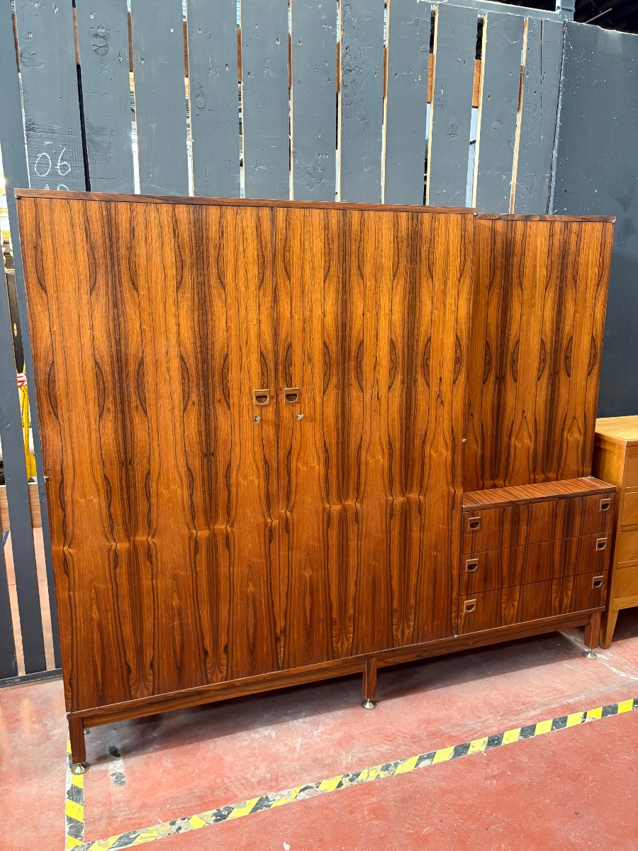 Mid-century Storage Unit In Rio Rosewood - André Monpoix (1925-1976)