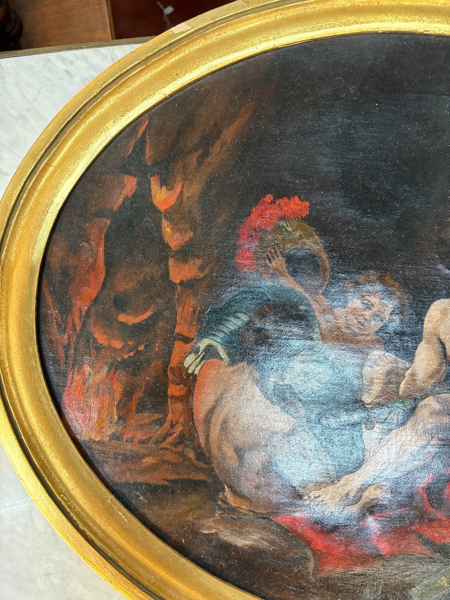 Oil On Canvas After François Boucher - -photo-4