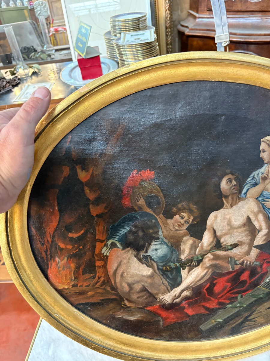 Oil On Canvas After François Boucher - -photo-1