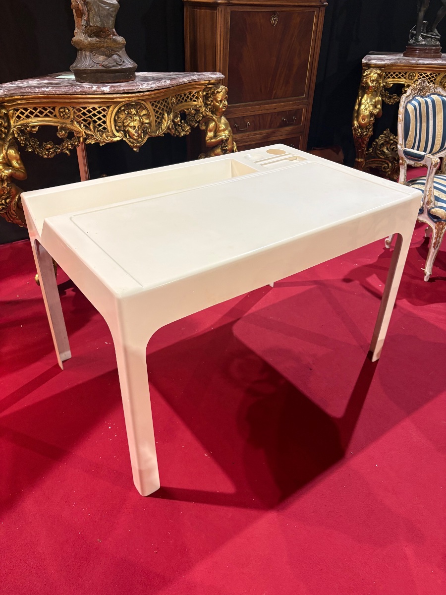 Bureau vintage “Ozoo” par Marc Berthier – Space Age – Fibre de verre – Années 1960