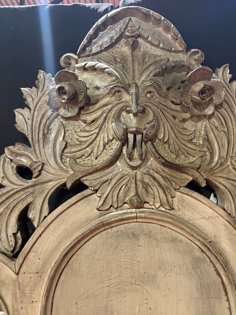 Louis XV-style Carved Wooden Entryway Coat Rack, Late 19th Century-photo-8